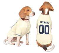 Personalized Dog Jersey Shirt,Customized Summer Breathable Pullover Pet Outfit With Name/Text/Photo/Logo for Dogs Puppy Cats Kitten