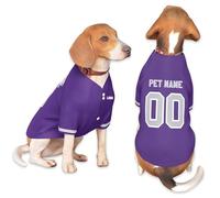 Personalized Dog Jersey Shirt,Customized Summer Breathable Pullover Pet Outfit With Name/Text/Photo/Logo for Dogs Puppy Cats Kitten