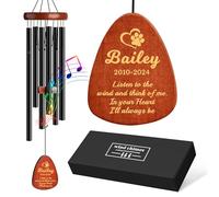 Personalized Dog Memorial Gifts for Loss of Dog Pet Memorial Gifts for Dogs Memorial Wind Chimes for Loss of Loved One Dogs Sympathy Bereavement Gift Wind Chimes for Outside