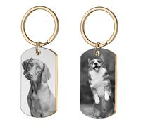 Personalized Dog Memorial Keychain with Laser Engraved Photo - Custom Pet Loss Gift Key Ring for Deceased Cats, Sympathy Present for Pet Owners, Unique Memorial Key Fob for Remembering Beloved Cats