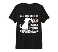 Personalized Dog Name Annie Cute Dog Pet Lover Premium T-Shirt