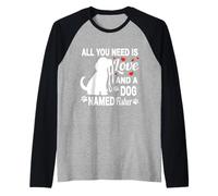 Personalized Dog Name Fisher Cute Dog Pet Lover Raglan Baseball Tee