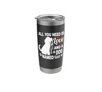 Personalized Dog Name Violet Cute Dog Pet Lover Stainless Steel Insulated Tumbler