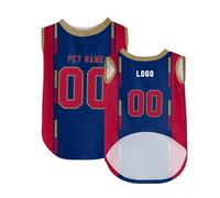 Personalized Dog Soccer Tank Top Custom Name Number Logo Durable Frabric Moisture-Wicking Sleeveless Vest for large Medium and Small Breed Dogs Competitive Matches & Family Fan Costumes