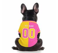 Personalized Dog Sweatshirts,Custom Jersey Shirts for Pets,Custom Dog Football Jersey Lightweight Personalized Puppy Shirt with Name Number Logo Sport Pet Outfit