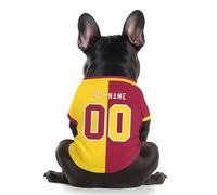Personalized Dog Sweatshirts,Custom Jersey Shirts for Pets,Custom Dog Football Jersey Lightweight Personalized Puppy Shirt with Name Number Logo Sport Pet Outfit