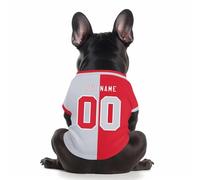 Personalized Dog Sweatshirts,Custom Jersey Shirts for Pets,Custom Dog Football Jersey Lightweight Personalized Puppy Shirt with Name Number Logo Sport Pet Outfit