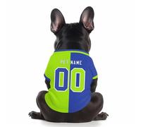 Personalized Dog Sweatshirts,Custom Jersey Shirts for Pets,Custom Dog Football Jersey Lightweight Personalized Puppy Shirt with Name Number Logo Sport Pet Outfit