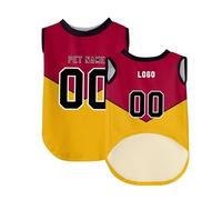Personalized Dog Sweatshirts, Custom Jersey Shirts for Pets with Name/Number/Logo, Lightweight Pet Clothing for Small and Medium Dogs