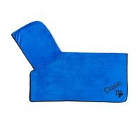 Personalized Dog Towels for Drying Dogs,Fit for Small Medium Large Dogs,Custom Embroidered Name Dog Bathrobe,Hooded Towel,Pet Supplies,Pet Gifts (Blue)