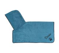 Personalized Dog Towels for Drying Dogs,Fit for Small Medium Large Dogs,Custom Embroidered Name Dog Bathrobe,Hooded Towel,Pet Supplies,Pet Gifts (Green)