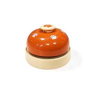 Personalized Dog Training Bells with Custom Engraving,Potty Training Bell for Housebreaking, Interactive Pet Communication Device for Puppies and Dogs (Orange, Orange with Cat Paw)