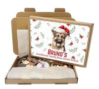 Personalized Dog Treat Gift Box - Custom for Any Breed - Holiday Puppy Treats & Doggy Present - German Shepherd - 350g