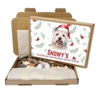 Personalized Dog Treat Gift Box - Custom for Any Breed - Holiday Puppy Treats & Doggy Present - White Terrier - 200g
