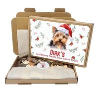 Personalized Dog Treat Gift Box - Custom for Any Breed - Holiday Puppy Treats & Doggy Present - Yorkshire Terrier - 200g