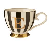 Premier Housewares Personalized Duchess E Letter Monogram Mug | Regal Design Coffee Mug For Kitchen | Durable Mug For Breakfast,Lunch, Dinner | Versatile Mug For Tea, Coffee