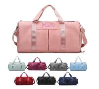 Personalized Duffel Bag,Gifts for Her,Embroidered Yoga Duffel Bag,Custom Weekender Bag,Travel Bag,Initial Gym Bag,Hospital Bag, Multicolor, S, Embroidered