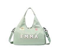 Personalized Duffel Bag with Name - Custom Travel Gym Bags for Women & Men - Waterproof Oxford Weekender Carry-On Overnight Gift for Sports, A-Green, Dance Bag