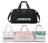Personalized Duffel Bag with Name - Custom Travel Gym Bags for Women & Men - Waterproof Oxford Weekender Carry-On Overnight Gift for Sports, B-black, Dance Bag