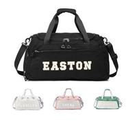 Personalized Duffel Bag with Name - Custom Travel Gym Bags for Women & Men - Waterproof Oxford Weekender Carry-On Overnight Gift for Sports, B-white, Dance Bag