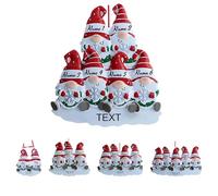 Personalized Dwarf Christmas Decorations Ornaments 2025, Custom Christmas Baubles for Christmas Tree Name for Family of 2-8 Members, Resin Hanging Xmas Decor Ornament Gifts for Mom Dad Family Kids