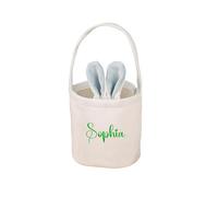 Personalized Easter Basket Custom Name Easter Bunny Basket with Bunny Ears and Handle Easter Decorations Party Supplies Mother's Day Gift