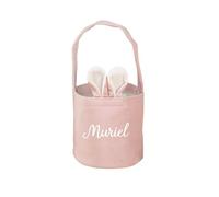 Personalized Easter Basket Custom Name Easter Bunny Basket with Bunny Ears and Handle Easter Decorations Party Supplies Mother's Day Gift