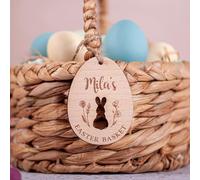 Personalized Easter Basket Tag, Easter Basket Name Tag, Easter Tag, Kids Easter Basket, Easter Basket Tag, Egg Tag (Design A)