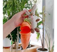 Personalized Easter Bunny Rabbit Plush, Reversible Carrot Bunny Soft Toy, Easter Bunny Rabbit Stuffed Gift, Cute Easter Rabbit Ornament for Kids & Baby (1PCS)