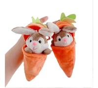 Personalized Easter Bunny Rabbit Plush, Reversible Carrot Bunny Soft Toy, Easter Bunny Rabbit Stuffed Gift, Cute Easter Rabbit Ornament for Kids & Baby (2PCS)
