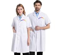 Personalized Embroidered Lab Coat for Men & Women Add Your Name Logo Custom Medical Laboratory Coat