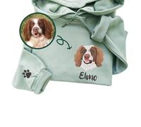 Personalized Embroidered Pet Face Sweatshirt,Dog Photo Hoodie,Personalized Embroidered Pet Hoodie,Dog Dad Gifts,Shirt