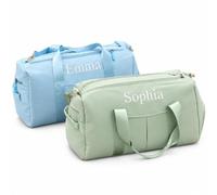 Personalized Embroidered Sports Duffle Bag for Men Women | Custom Monogram Gym Holdall with Shoe Compartment, Water-Resistant Weekend Overnight Travel Bag, Birthday Gift