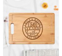 Personalized Engraved Cutting Board, Custom Charcuterie Block Gift for Couples, Family, or Parents - Wedding, Christmas, Anniversary, Housewarming