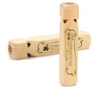 Personalized Engraved Train Whistle, Custom Date And Name Wood Burned Personalized Train Whistle, Keepsake & Unique Wooden Gift(Four Holes)