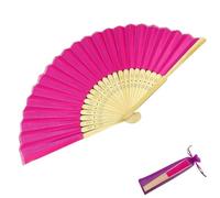 Personalized Engraved White Folding Elegant Silk Hand Fan with Gift bag N2U0 Wedding Mariage Abanicos para Boda &Amp