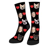 Personalized Face Socks With Photo,Customs Love Socks With Photo for Wife, Customized Sock For Own Image,Original Personalized Face Socks For Husband, Birthday, Friends