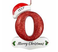Personalized Family Christmas Ornaments 2025, Customized Christmas Letter Pendant with Names/Text, Personalized Xmas Tree Letter Hanging Ornaments, Customized Xmas Gifts for Family Friends(A-Z)