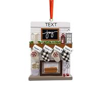 Personalized Family Christmas Ornaments 2025,Personalized Christmas Tree Decoration Fireplace Pendant, Customized Xmas Name/Text Ornament, Customized Xmas Gifts for Family Friends(2-6)