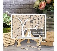 Personalized Family Tree Alternative Wedding Guest Book Custom Tree of Life Wooden Guest Book Decor Alternative Guest Book Wedding Ideas Wedding Heart Guest Drop Box Alternative