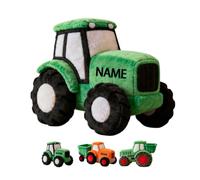 Personalized Farm Tractor Shaped Pillow with Name Cute Construction Vehicle Theme Pillow for Bed Sofa Car Couch Decor Farm Tractor Cushion Party Decor Gift for Boy Girl Kid Family Friends Driver
