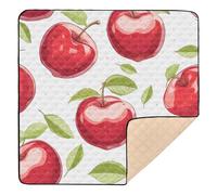 Personalized Farmhouse Vintage Red Soft Padded Baby Gym & Activity Mat for Indoor Outdoor 1-Piecing Infant Play Activity Mat for Babies Infants Toddlers, 50'' x 50''