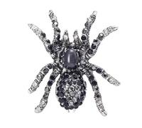 Personalized Fashion Spiders Brooch Delicate Alloy Spiders Brooch with Crystal Embellishment for Evening Wear Parties Fashionable Jewelry