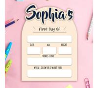 Personalized First and Last Day of School Sign, Reusable Personalized Name Sign, Suitable for kindergartens, Nurseries, First Grade, Back-to-School and Graduation Gifts for boy and Girl