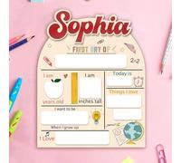 Personalized First and Last Day of School Sign, Reusable Personalized Name Sign, Suitable for kindergartens, Nurseries, First Grade, Back-to-School and Graduation Gifts for boy and Girl