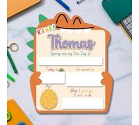 Personalized First Day of School Sign - Reusable Dry Erase Back to School Board with Name Plate - Wooden Photo Prop for Preschool, Kindergarten, Pre-K Kids