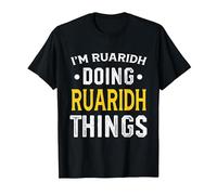 Personalized First Name I'm Ruaridh Doing Ruaridh Things T-Shirt, Men, Black, 3X-Large
