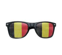 Personalized Flag Sunglasses, Personalized World Cup Glasses - Custom Country Flag Sticker Shades with Mesh Vent, Breathable Sports Fan Eyewear, Gift for Soccer Lover (I)