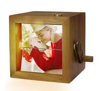 Personalized Flipbook Photo Box for Couples - Light-Up Custom Memory Frame, Gift for Wife, Husband, Wedding, Anniversary, Valentine's Day, Birthday