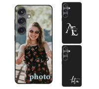 Personalized for Samsung Galaxy S25 Case Custom Photo Cover, Soft Shockproof Drop Protection, Slim Premium TPU Case for Samsung S25 5G Case, Customized,Thin, Black